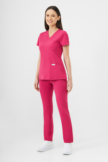 Set medical Uniformix RayOn, bluză 3000 + pantaloni 3030, Virtual Pink
