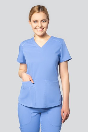 Bluză medicală pentru femei Med Couture Performance Touch, 7459-CEIL