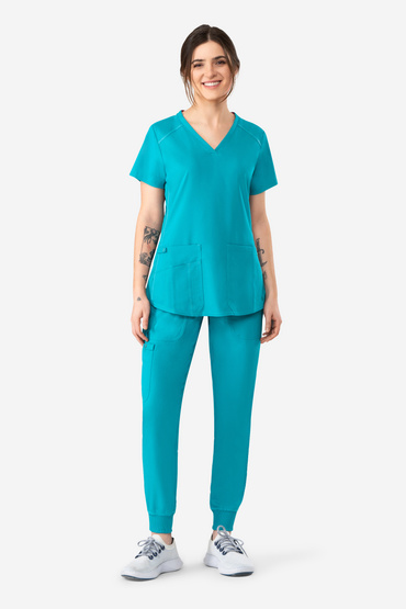 Set medical Med Couture Performance Touch - Hanorac 7459 + Pantaloni 7710, Teal