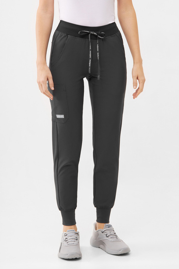 Pantaloni medicali pentru femei Uniformix Super Flex, 4020-Dark Grey
