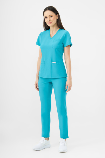 Set medical Uniformix Super Flex, bluza 4000 + pantaloni 4030,Teal