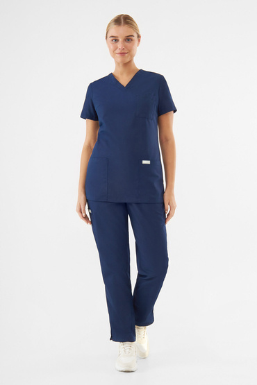 Set medical Uniformix doamnelor TEAM, bluză T1000 + pantaloni T1190, Navy