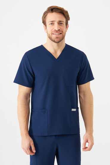 Bluza medicală pentru bărbați Uniformix Super Flex, 4050-Navy
