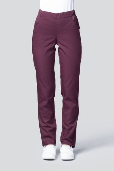 Pantaloni medicali pentru femei Select, picioare conice, alb. SE121