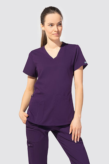 Bluză medicală pentru femei Med Couture Performance Touch, 7459-EGPL