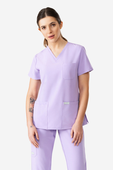 Bluză medicală feminină Uniformix, Super Flex 4000- Purple