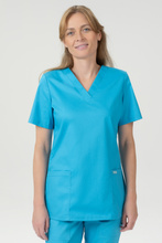 Bluză medicală pentru femei, FLEX ZONE FZ1001B, turcoaz