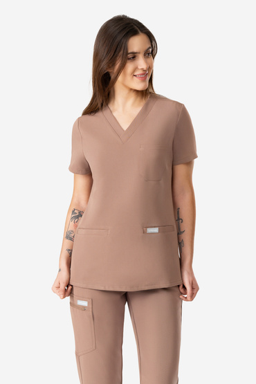 Pantaloni medicali pentru femei Uniformix RayOn, 3000- Root Brown