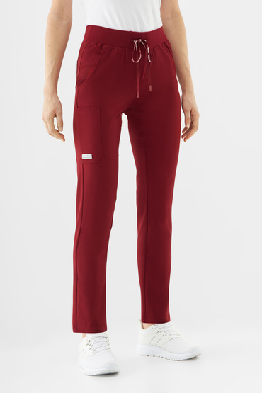 Pantaloni medicali pentru femei Uniformix Super Flex, 4030 Burgundy