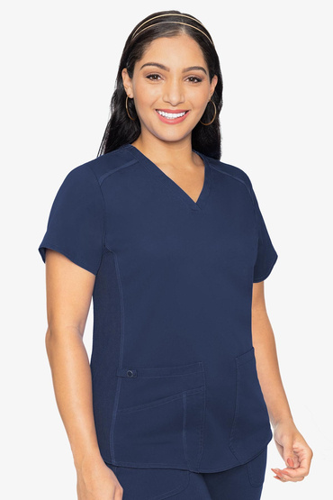 Bluză medicală pentru femei Med Couture Performance Touch, 7459-NAVY