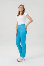 Pantaloni medicali pentru femei, FLEX ZONE FZ2049, turcoaz.
