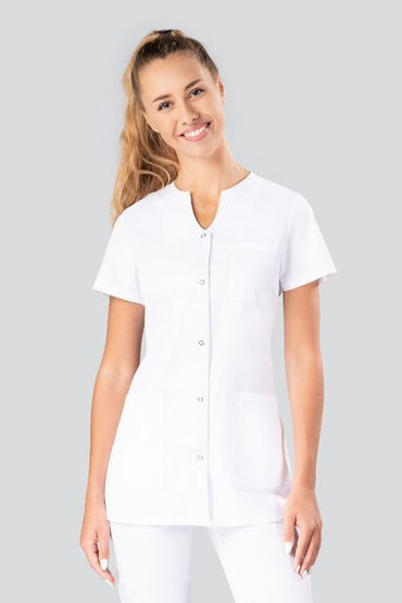 Sacou Medical pentru Femei, 4 Buzunare, Uniformix Select, SE2024, Alb