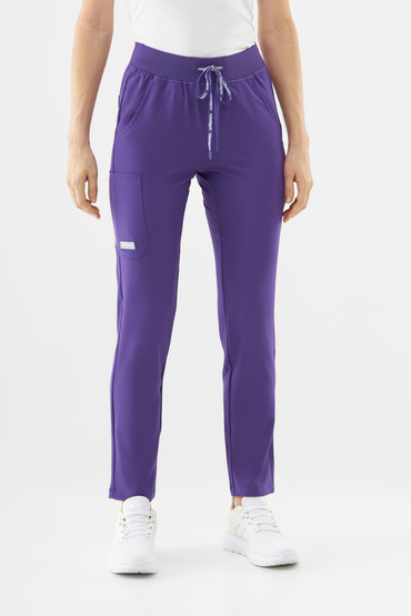 Pantaloni medicali pentru femei Uniformix Super Flex, 4030 Plum wine