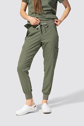 Pantaloni medicali pentru femei Med Couture INSIGHT 2711-OLIV