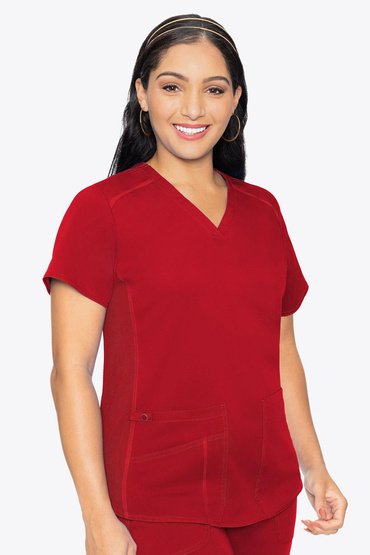 Bluză medicală pentru femei Med Couture Performance Touch, 7459-REDD