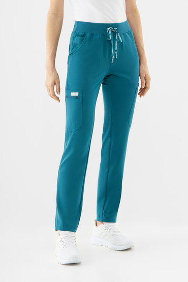 Pantaloni medicali de damă Uniformix RayOn, 3030, Caraibben blue