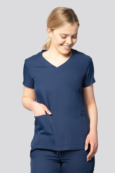 Bluză medicală pentru femei Med Couture INSIGHT, 2411 NAVY